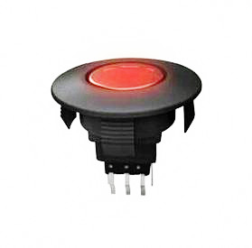 ANJ-58D-09, illuminated, illuminated, graphic, pushbutton switch with illuminated circular self-locking switch