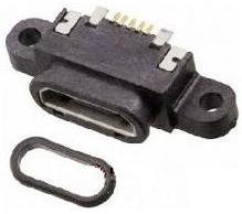 USB-011   Micro防水插座IP67    防水micro接口ip67  防水母座micro jack  防水micro插孔