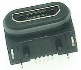 USB-013  防水卧式Micro接口  小型Micro插口防水等级  防水Micro母座p67   防水Micro插座ipx7等级