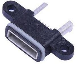 USB-015  防水型Micro插口  迷你Micro插孔防水等级  防水Micro插座p67   防水Micro接口ipx7