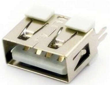 USB-036   短体插脚USB插座立式,.短体插件USB接口立式