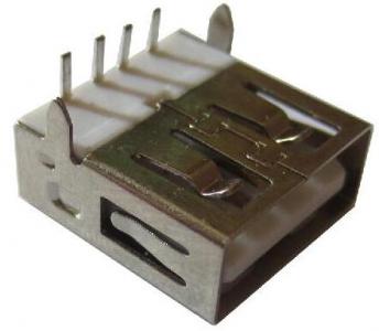 USB-046  平口式USB插座A母  ，不锈钢A型USB母座