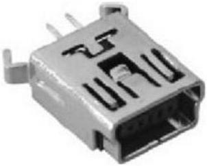 MINI5P USB插口立式  mini USB接口5脚  USB-067